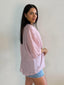 JEMMA LINEN BLOUSE - MUSK ROSE