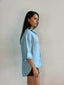 SHAE BOYFRIEND SHIRT - SHADOW BLUE