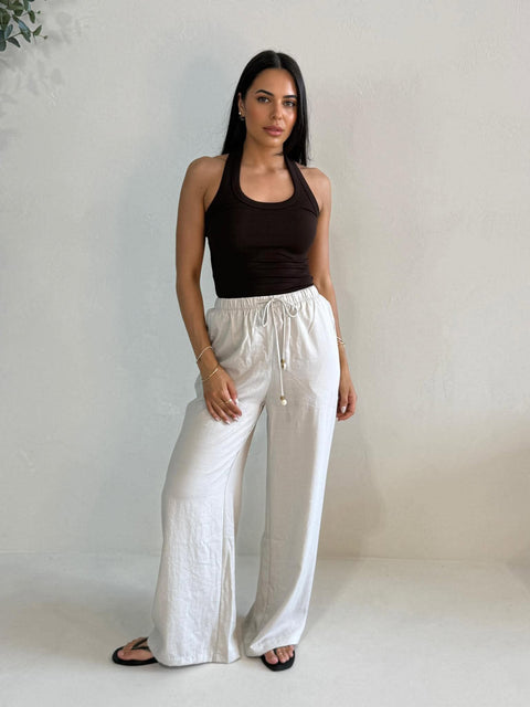 ESPRESSO PANT- STONE