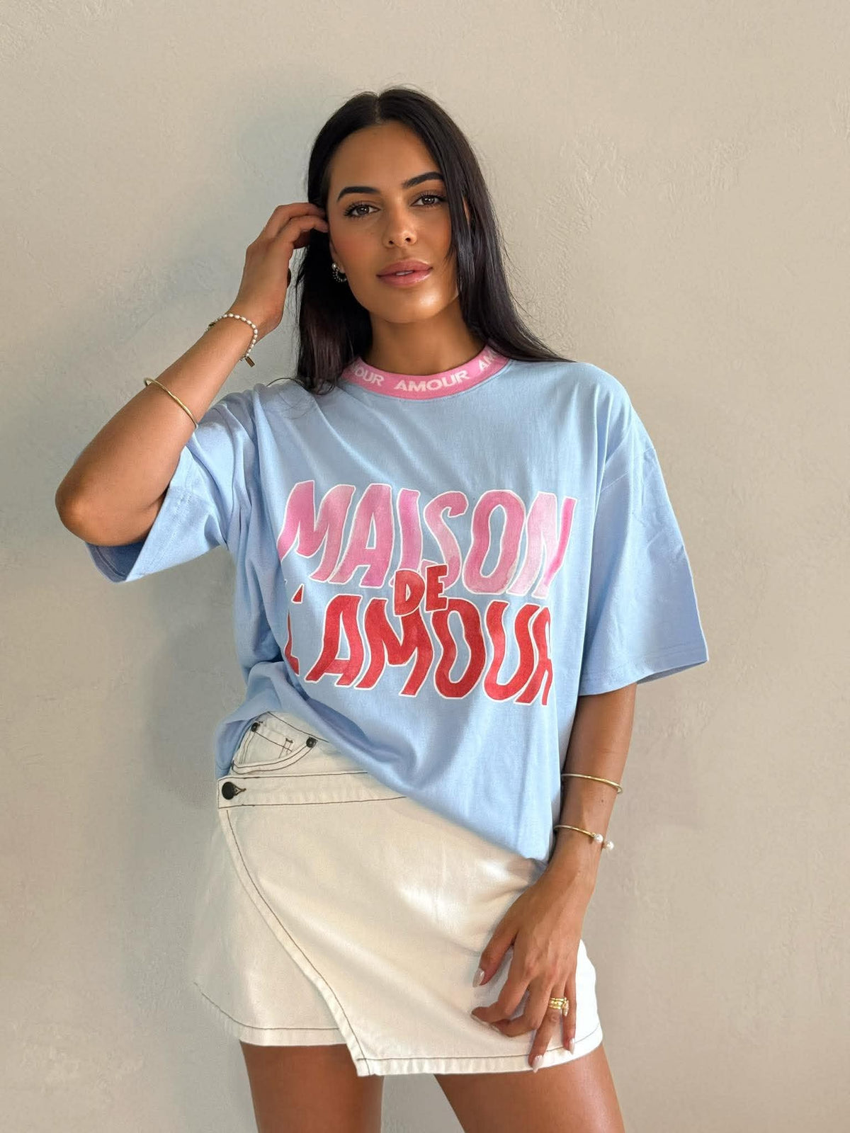 AMOUR L'AMOUR OVERSIZE TEE