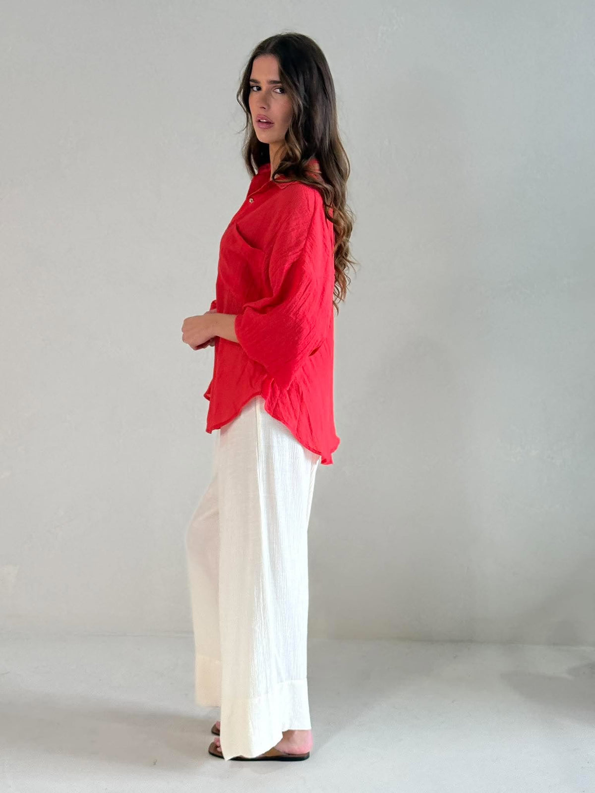 MADRID SHIRT- CHILLI RED