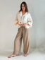 SIENNA PANT- HAZELNUT PINSTRIPE