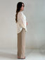 SIENNA PANT- HAZELNUT PINSTRIPE
