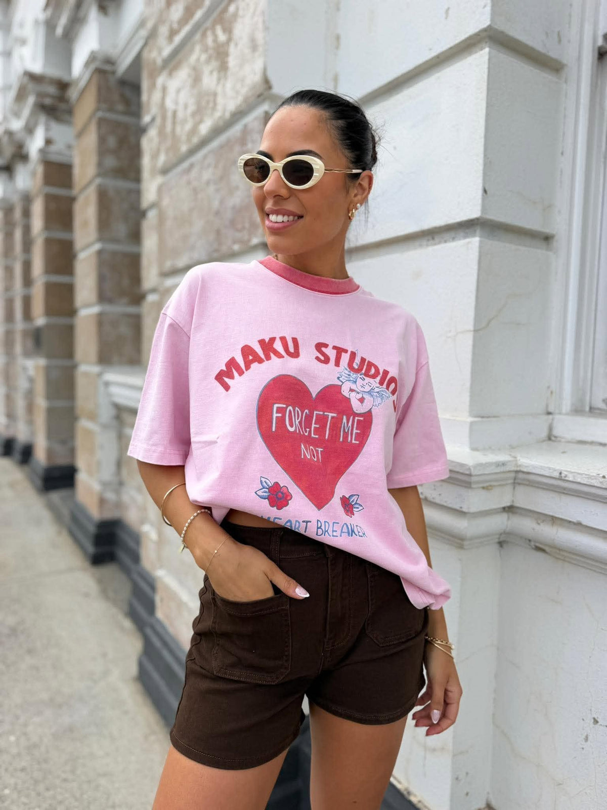 HEARTBREAKER OVERSIZED TEE- MAKU