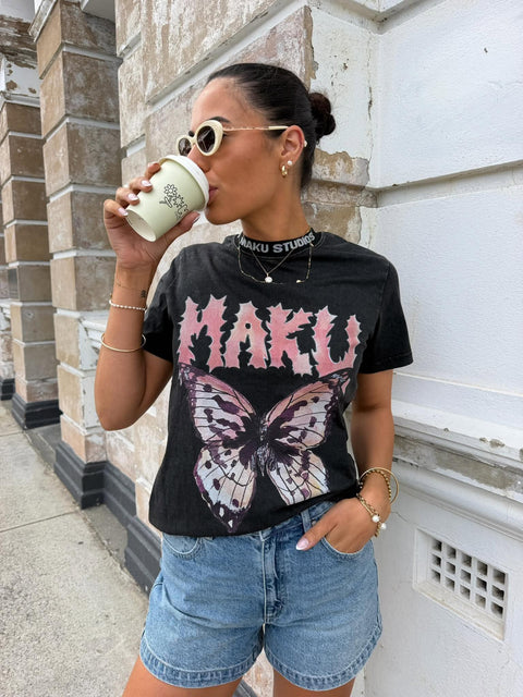 TATTOO BUTTERFLY TEE- MAKU