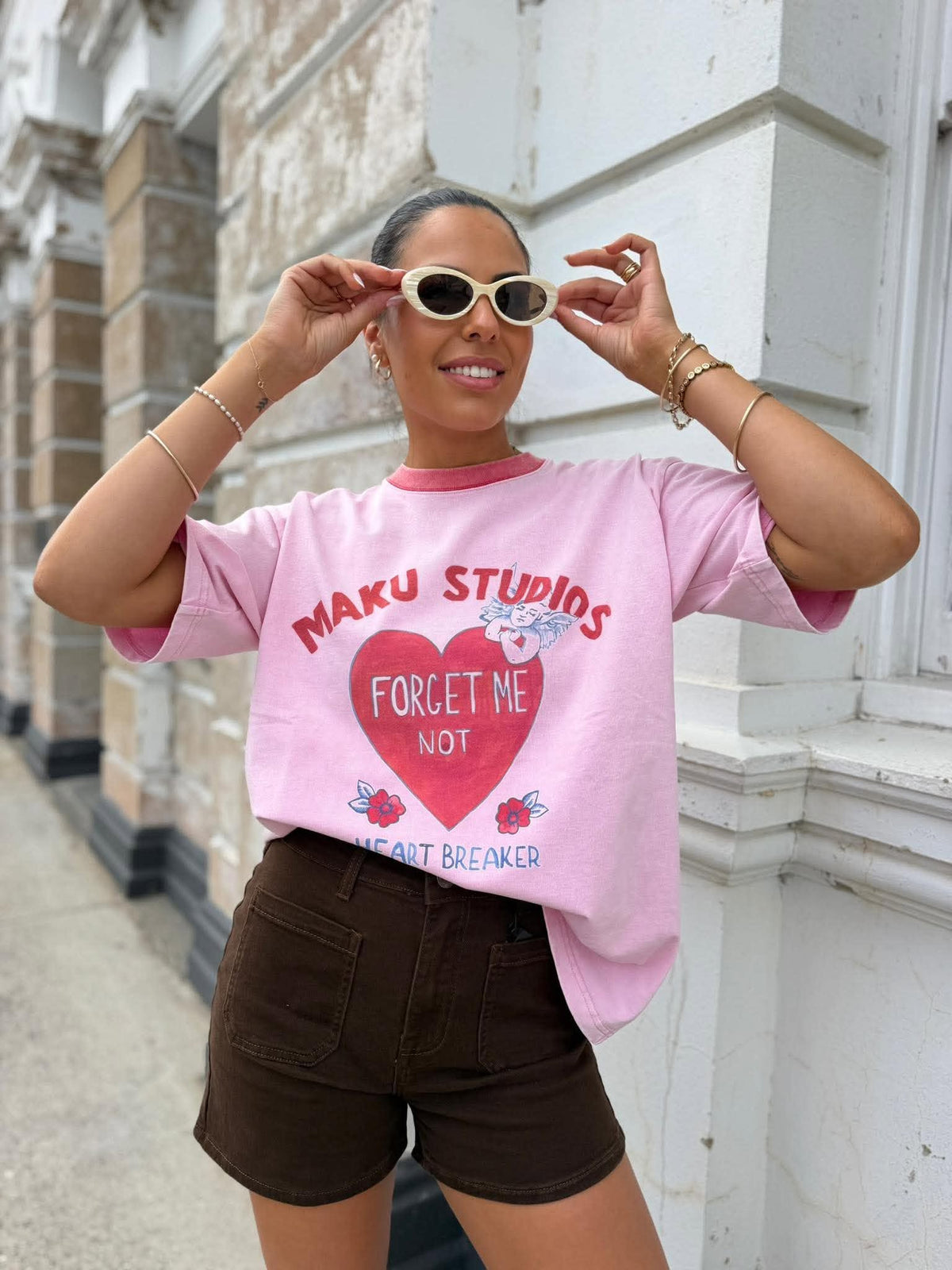 HEARTBREAKER OVERSIZED TEE- MAKU