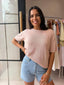 SUMMER KNIT TOP - SALMON