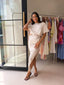 ZYLA DRESS- BEIGE