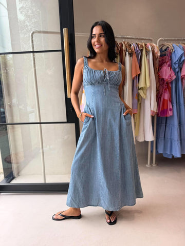 POPPY DENIM DRESS