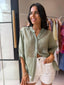 JEMMA LINEN BLOUSE - KHAKI