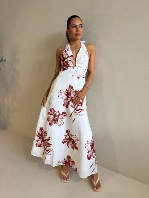 NANCIE DRESS- WHITE