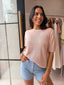 SUMMER KNIT TOP - SALMON