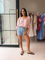 CALISTA BLOUSE- EMBROIDERED PINK