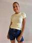 SITA SHORT SLEEVE TEE- BUTTER