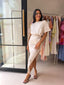 ZYLA DRESS- BEIGE