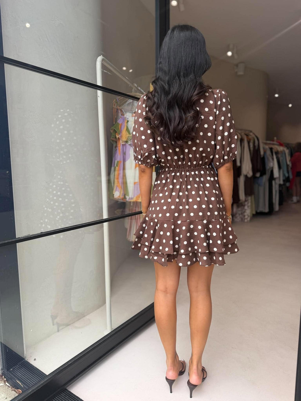 BELLANY DRESS - CHOC VANILLA