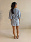 KIKI PLAYSUIT- INDIGO STRIPE