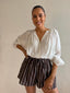 TAVRA BLOUSE- VANILLA