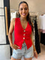 SOLEIL STAR KNIT TOP - RED