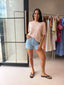 SUMMER KNIT TOP - SALMON