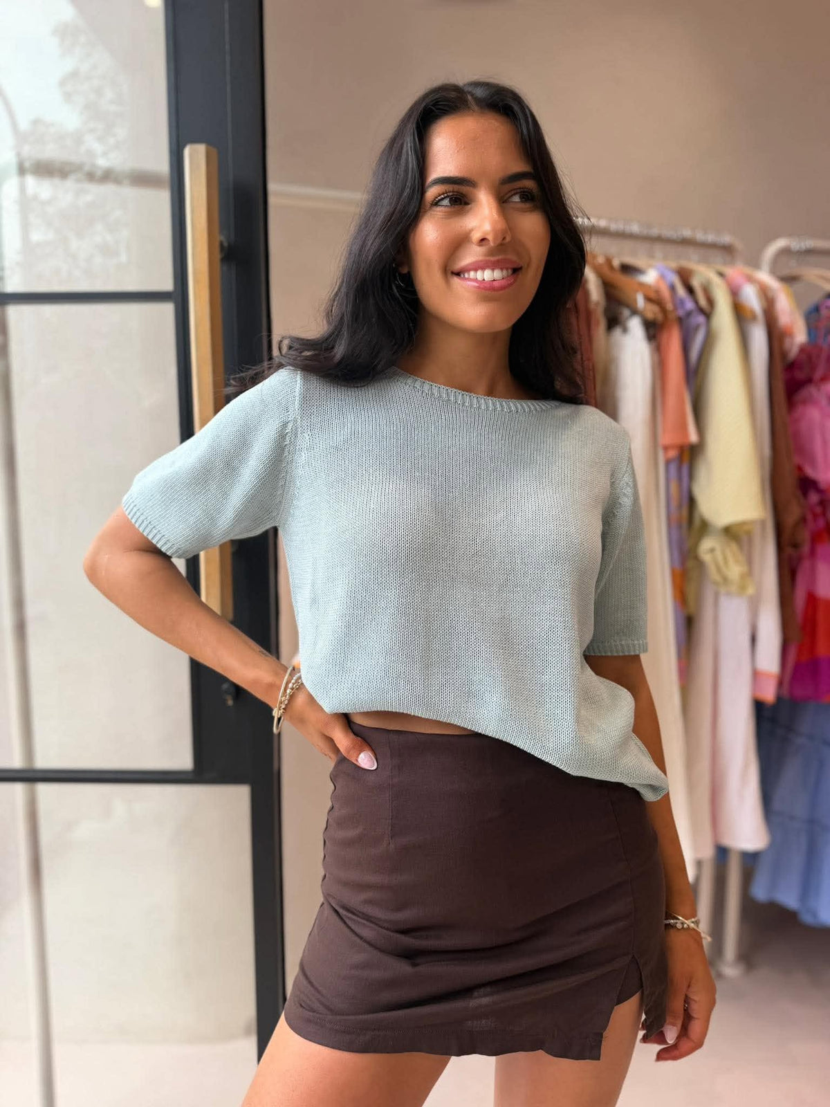 FERN LINEN SKORT