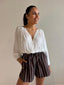 TAVRA BLOUSE- VANILLA