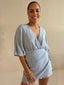 KIKI PLAYSUIT- INDIGO STRIPE