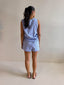 SIDE ROUCHED STRIPED TOP