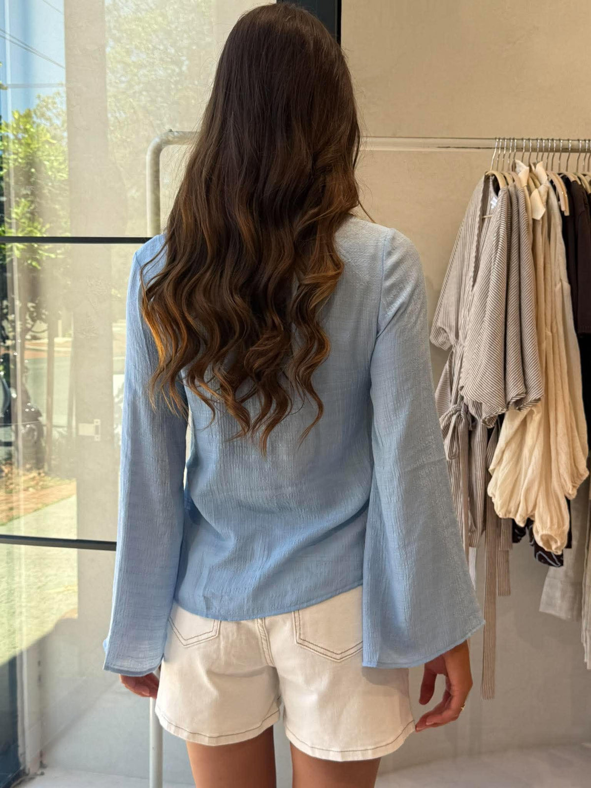 ISLANDER BLOUSE- OCEAN