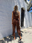 VACAY VIBES PANTS- COFFEE