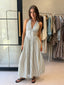 KATIE MAXI DRESS - OLIVE STRIPE