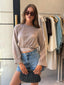 TIANA BLOUSE - MUSHROOM