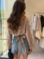 TIANA BLOUSE - MUSHROOM