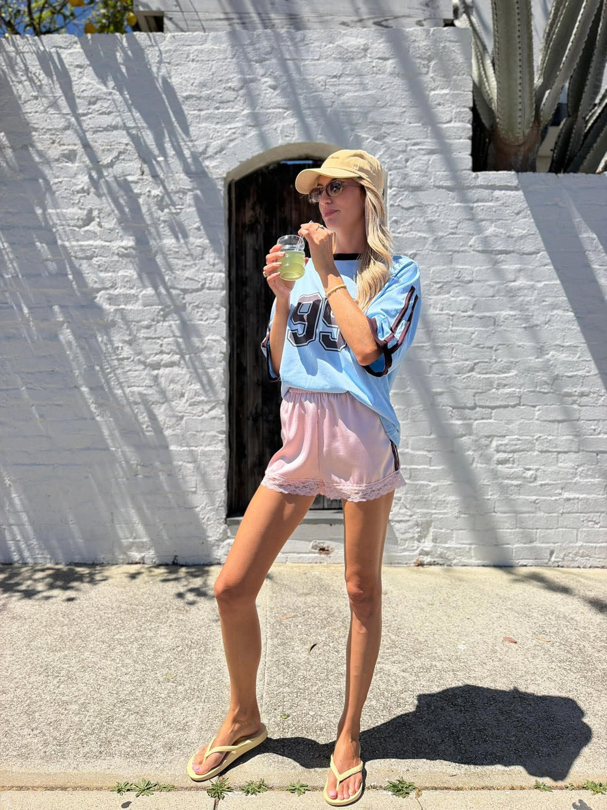 COURTSIDE SATIN SHORTS- PINK