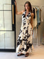 KATIE MAXI DRESS - ABSTRACT BLOOM