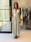 KATIE MAXI DRESS - OLIVE STRIPE