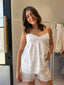 WHITE LACE CAMI SET