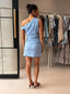 SASKIA MINI DRESS -PERIWINKLE