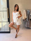 WHITE LACE CAMI SET