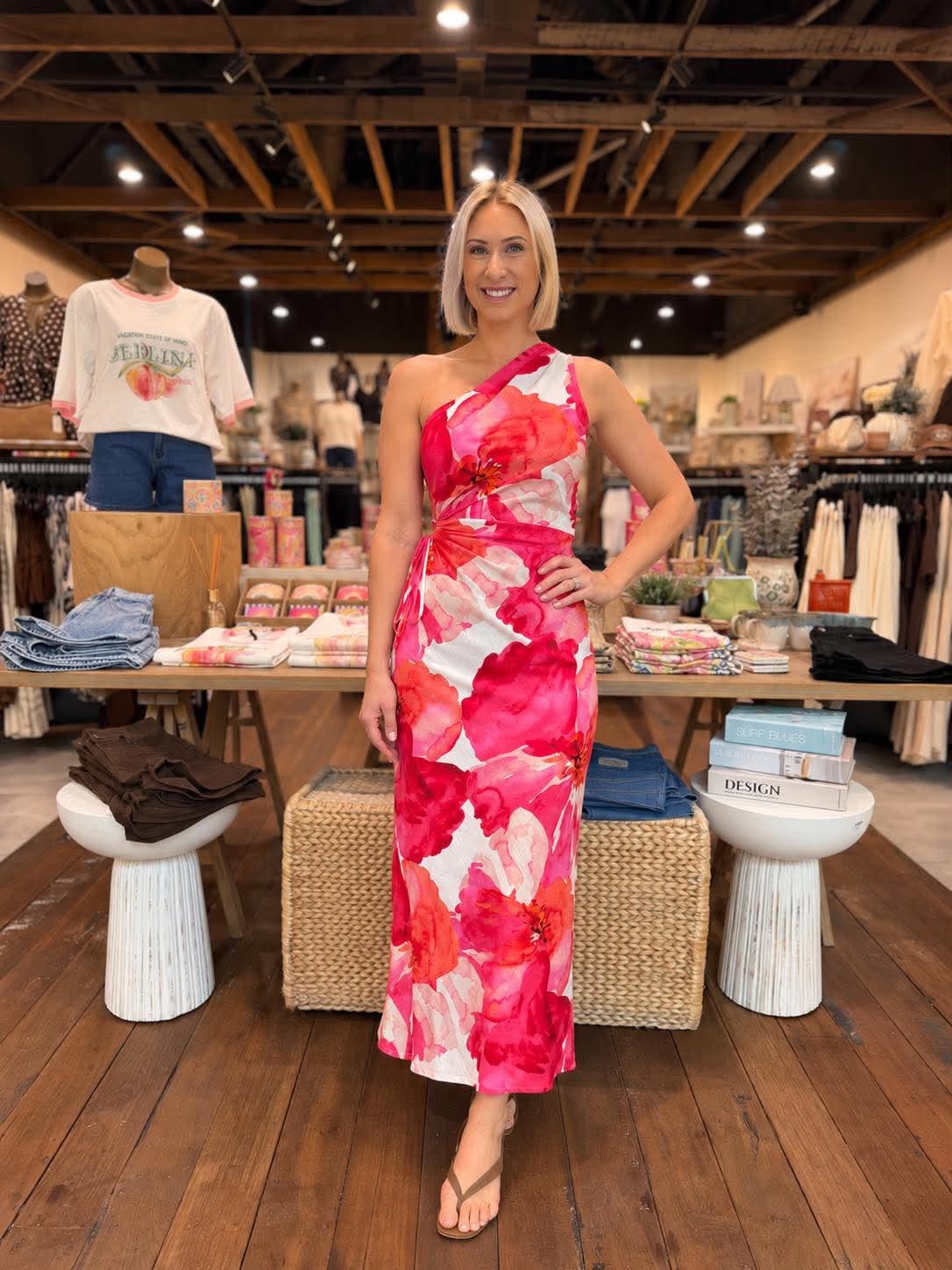JARRAH MAXI DRESS - PINK FLORAL