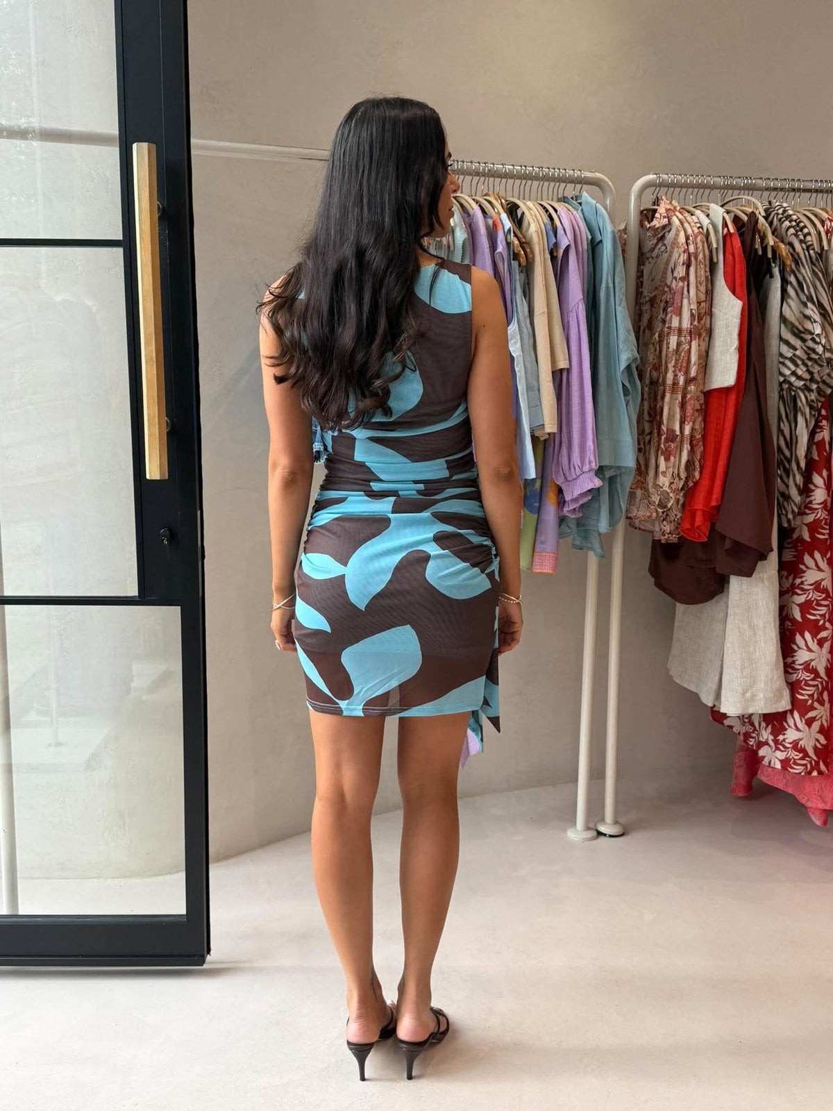 LUCID MINI DRESS- MARTINI BLUE