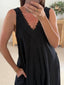 BLACK LACE STRAP MAXI DRESS