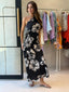 JARRAH MAXI DRESS -DARK FLORAL