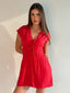 SUNDAY BEST MINI DRESS- RED