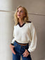 DARIA POLO JUMPER - OFF WHITE