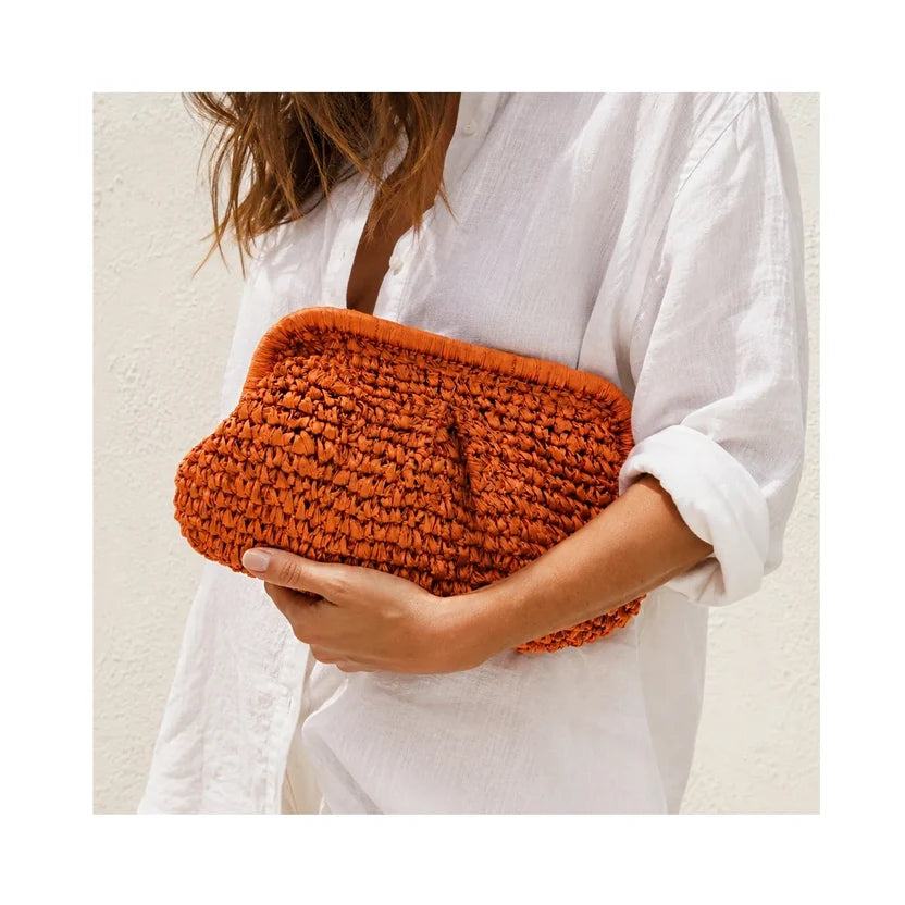 ELODY CLUTCH- ORANGE