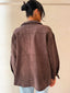 SUEDE SHACKET - CHOCOLATE