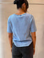 ROWIE KNITTED TEE - BLUE