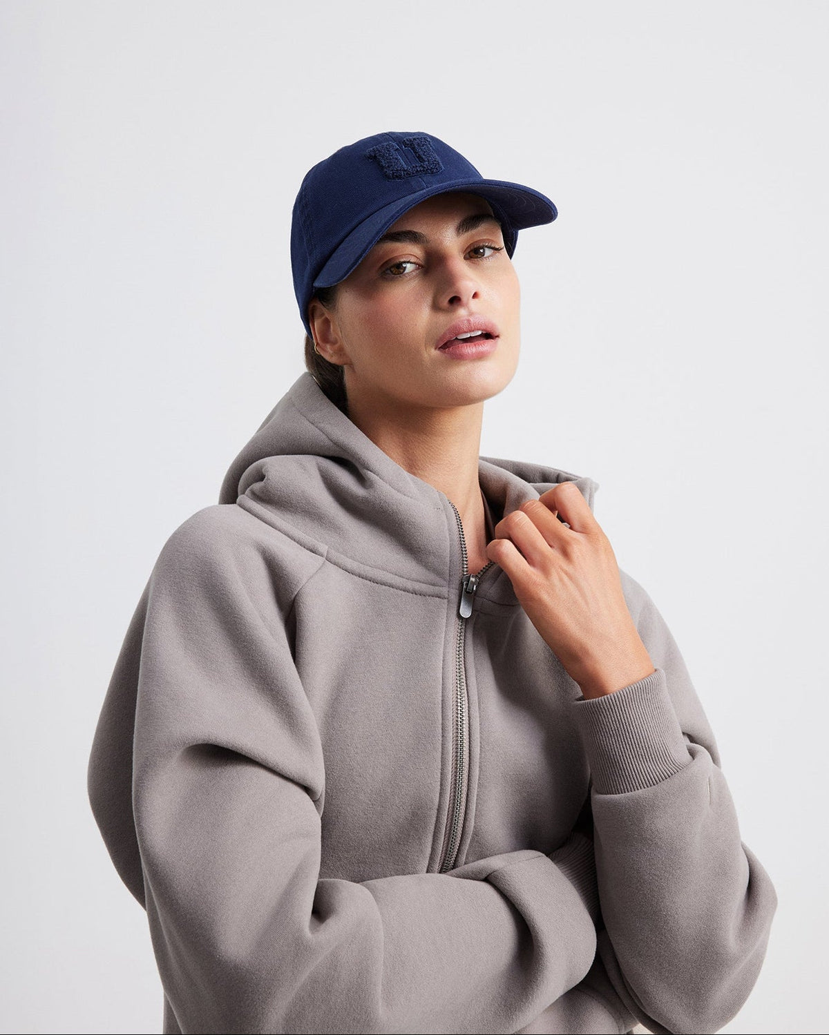 SIDE LINE CAP BOUCLE- MEDNIGHT NAVY