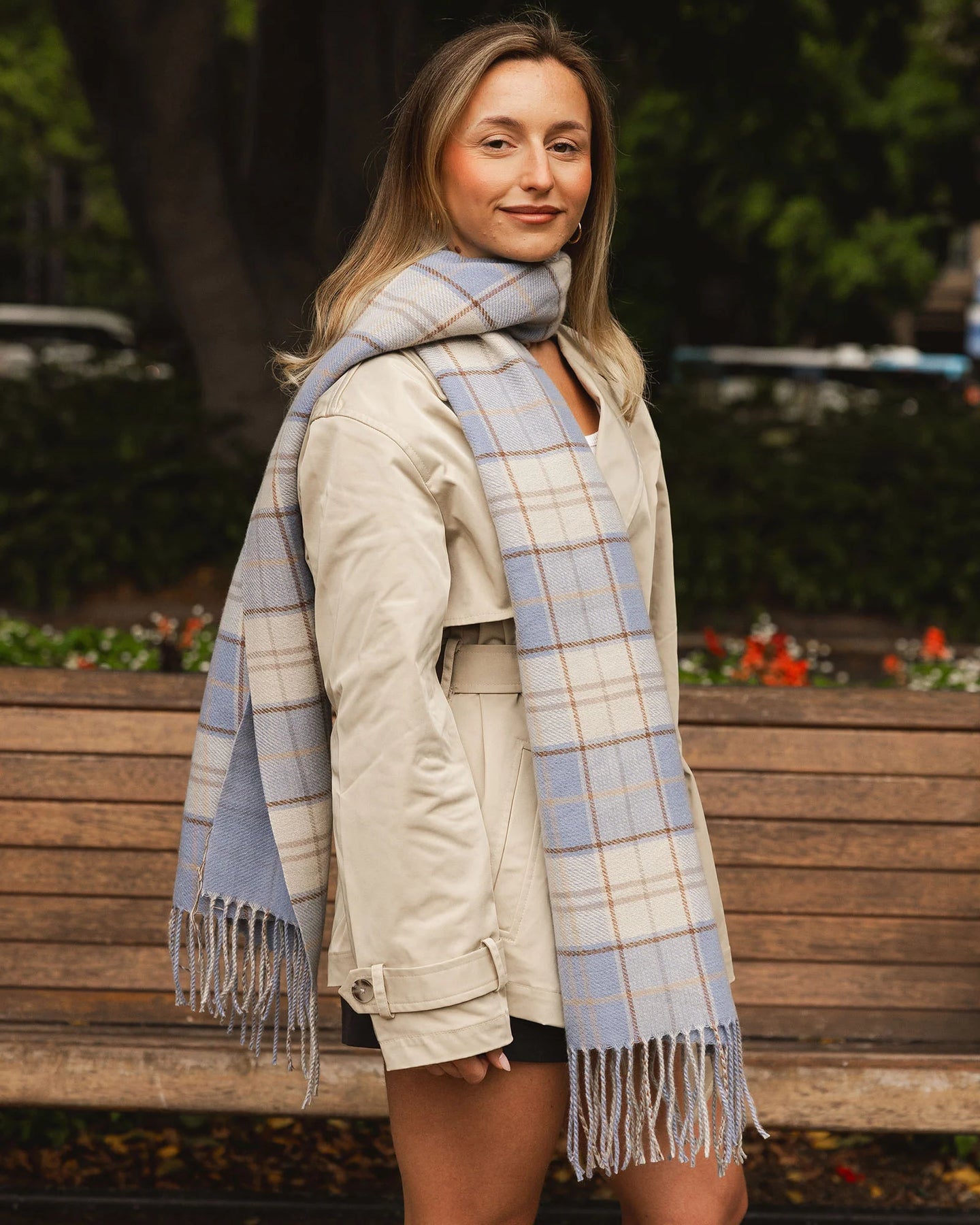 SOMERSET SCARF- CHAMBRAY